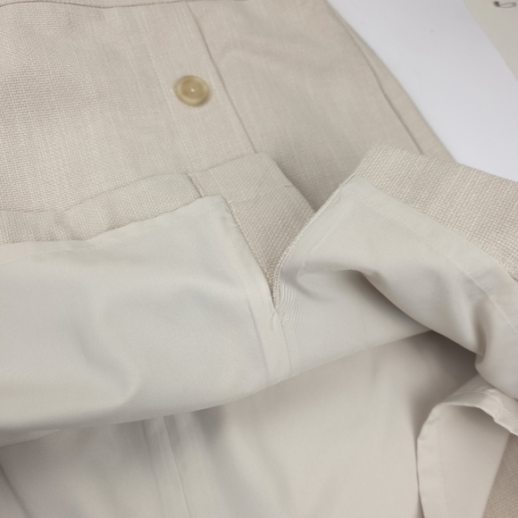 New Ann Taylor Elegant Cream Button Skirt Sz 14 - Picture 7 of 9